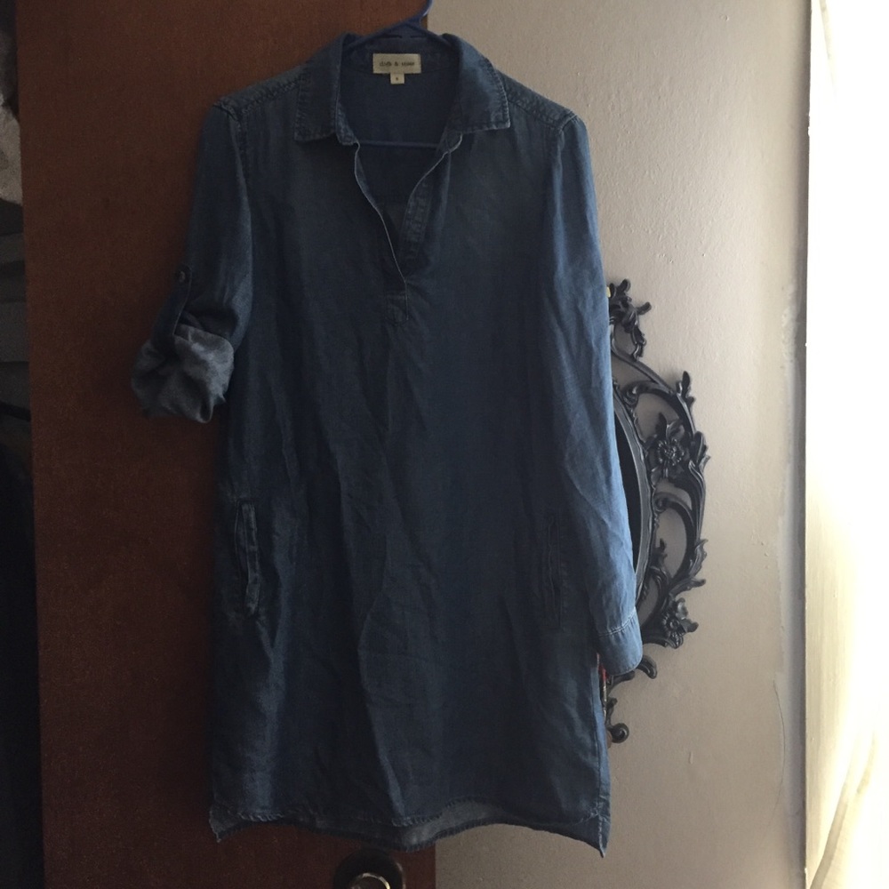 Anthropology Cloth & Stone Chambray Dress/tunic